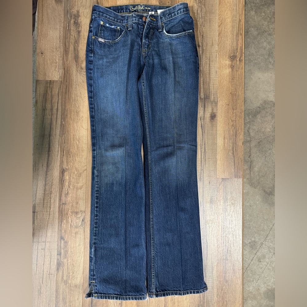 Cruel Girl Dark Blue Flare Jeans